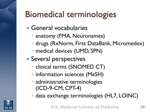 Using SNOMED CT with the UMLS - Medical Ontology Research