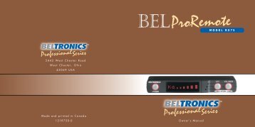 RX75 - Beltronics