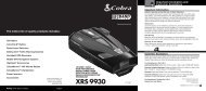 XRS 9930 - Cobra Electronics Corporation