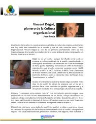 Vincent DÃ©got, pionero de la Cultura organizacional - Red DirCom