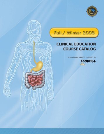 CLINICAL EDUCATION COURSE CATALOG - Sandhill Scientific