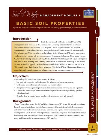 Module 1 · Basic Soil Properties - Department of Land Resources ...