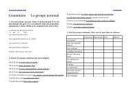 Grammaire Le groupe nominal - GaÃ©tan Solo