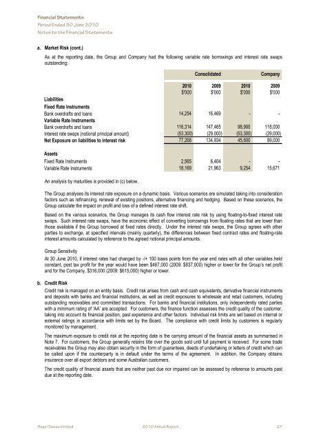 Annual Report - Bega Cheese