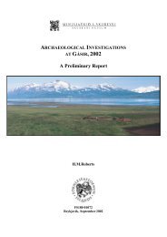 ARCHAEOLOGICAL INVESTIGATIONS AT GÁSIR, 2002 A ... - Nabo