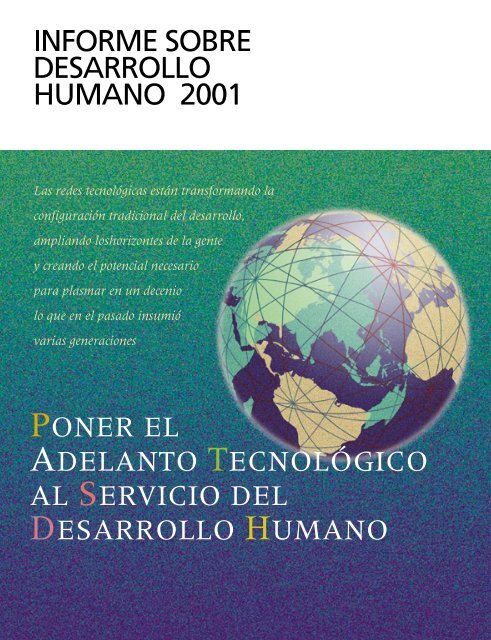 INFORME SOBRE DESARROLLO HUMANO 2001 Poner el