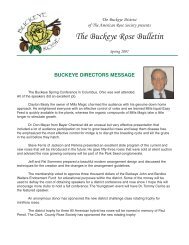 The Buckeye Rose Bulletin - Buckeye District