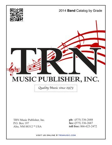 Download our latest Band Catalog - TRN Music Publisher