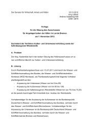 und Unterweservertiefung - Hafenausschuss