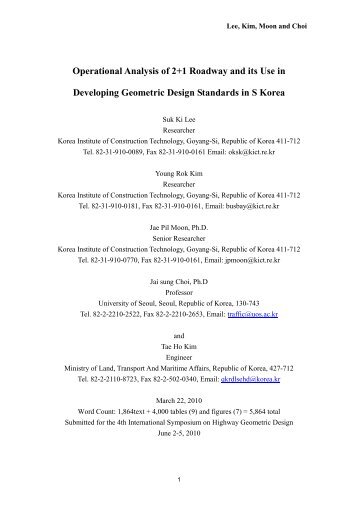 Republic of Korea: The Development of the New "2+1"