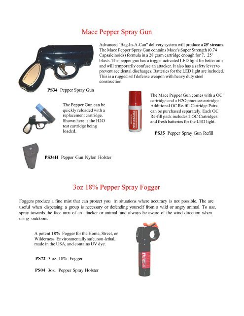 Red Hot Pepper Spray - D&D Security Products