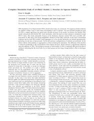 Computer Simulation Study of tert-Butyl Alcohol. 2 ... - Nano Mahidol