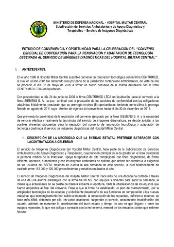estudio jurÃ­dico y tÃ©cnico radiologÃ­a - Hospital Militar