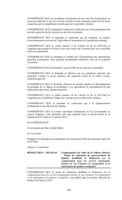 Version imprimable - Ville de Donnacona