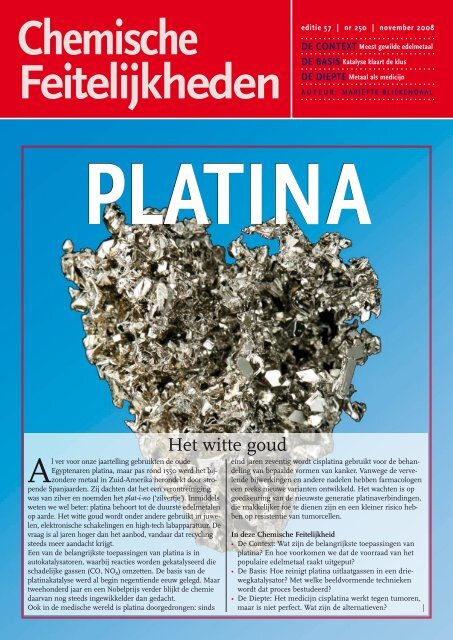 Platina - Chemische Feitelijkheden
