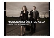 MARKNADSFÃR TILL ALLA - MiG