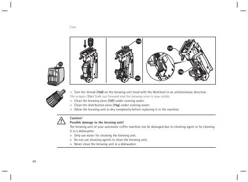 WMF 500 operating instructions