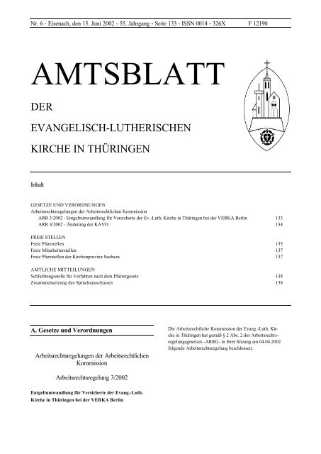 2002/Thueringen-06 S. 133 - Kirchenrecht Online-Nachschlagewerk