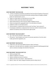 INCOTERMS Â® NOTES