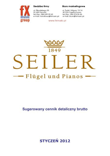 Seiler Pianos - FX-Music Group