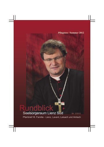 Rundblick Pfingsten/Sommer 2012 - Pfarre Heilige Familie, Lienz