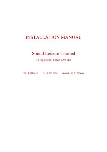 Vinyl Installation Manual - Sound Leisure