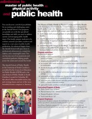 PAPH - Arnold School of Public Health - University of South Carolina