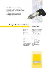 Page 1 Pt 100 temperature transmitter DIN IEC 751 class A , B or 1/3 ...