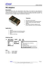 MU adapters - OPTOKON as