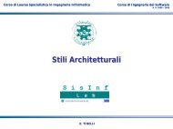 Stili Architetturali - SisInf Lab