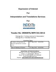Expression of Interest For Interpretation and Translations ... - iNDEXTb