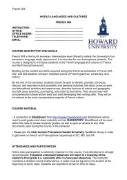 world languages and cultures french 004 - COAS - Howard University