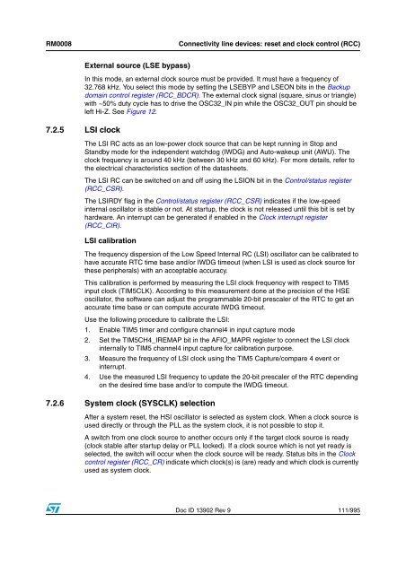 STM32F101xx, STM32F102xx, STM32F103xx, STM32F105xx and ...