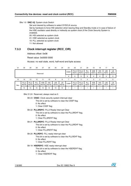 STM32F101xx, STM32F102xx, STM32F103xx, STM32F105xx and ...