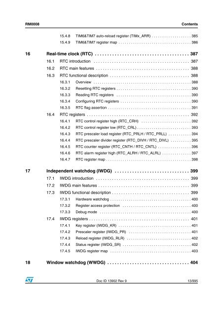 STM32F101xx, STM32F102xx, STM32F103xx, STM32F105xx and ...