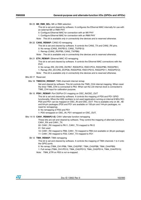 STM32F101xx, STM32F102xx, STM32F103xx, STM32F105xx and ...