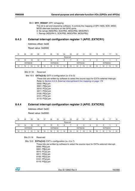 STM32F101xx, STM32F102xx, STM32F103xx, STM32F105xx and ...