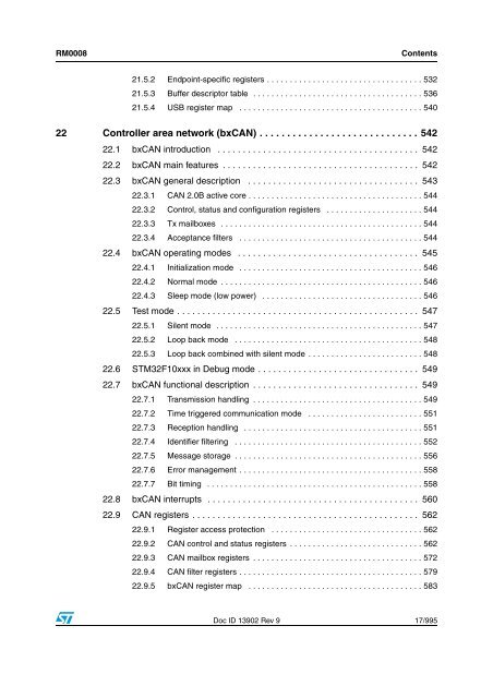 STM32F101xx, STM32F102xx, STM32F103xx, STM32F105xx and ...