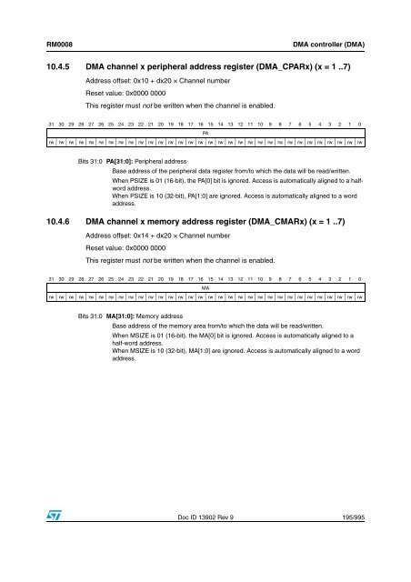 STM32F101xx, STM32F102xx, STM32F103xx, STM32F105xx and ...