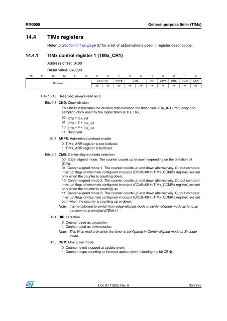 STM32F101xx, STM32F102xx, STM32F103xx, STM32F105xx and ...