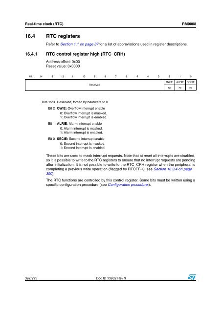 STM32F101xx, STM32F102xx, STM32F103xx, STM32F105xx and ...