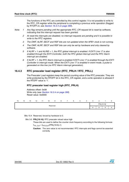 STM32F101xx, STM32F102xx, STM32F103xx, STM32F105xx and ...