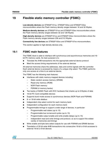 STM32F101xx, STM32F102xx, STM32F103xx, STM32F105xx and ...