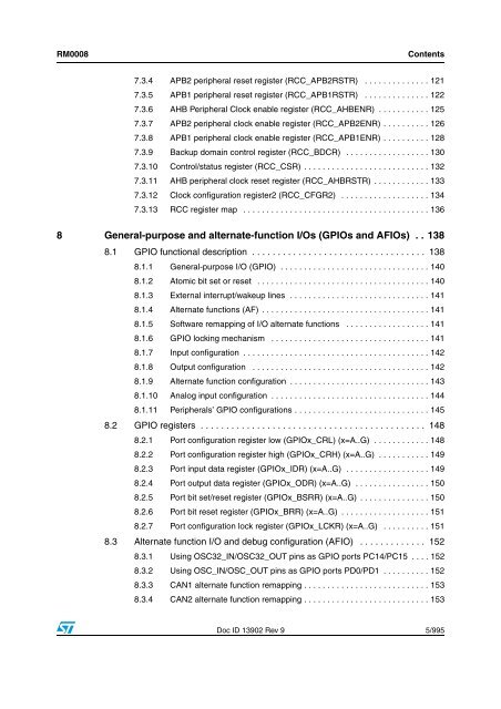 STM32F101xx, STM32F102xx, STM32F103xx, STM32F105xx and ...