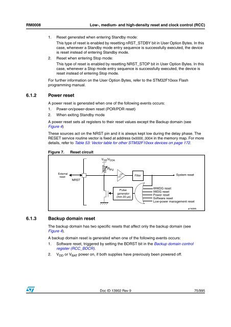 STM32F101xx, STM32F102xx, STM32F103xx, STM32F105xx and ...