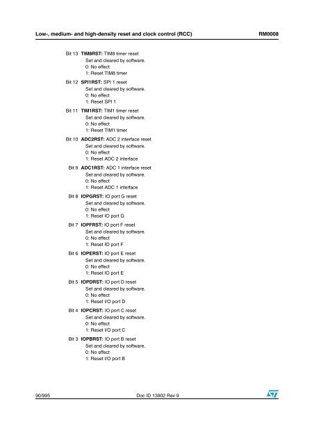 STM32F101xx, STM32F102xx, STM32F103xx, STM32F105xx and ...