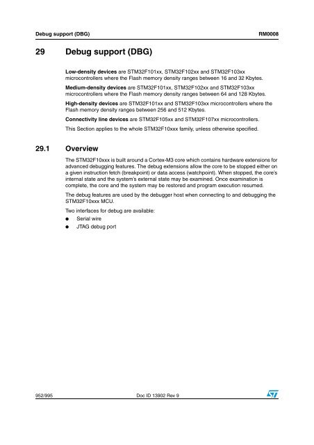 STM32F101xx, STM32F102xx, STM32F103xx, STM32F105xx and ...