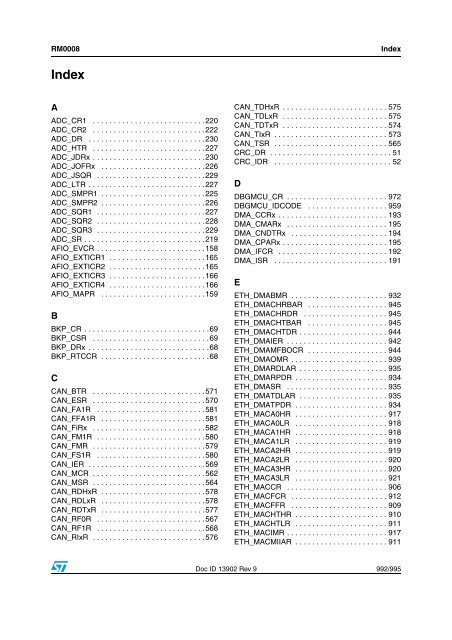 STM32F101xx, STM32F102xx, STM32F103xx, STM32F105xx and ...