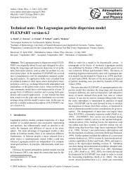 The Lagrangian particle dispersion model FLEXPART version ... - HAL