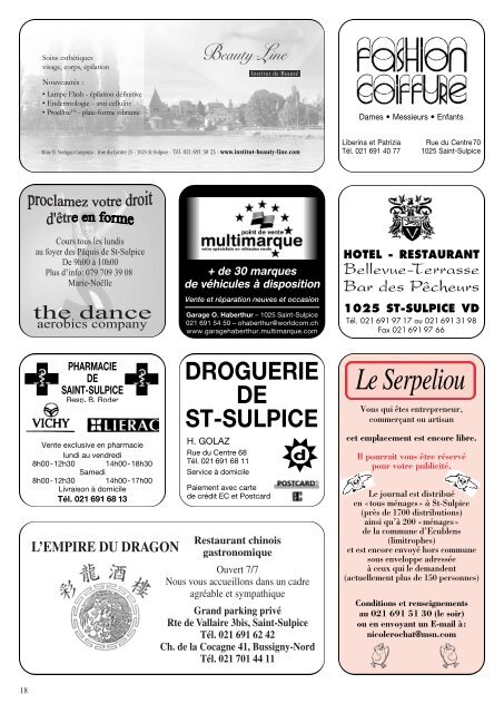 No 217 - Septembre 2011 [PDF, 3.00 MB] - St-Sulpice